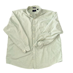 Bill Blass Men’s 2XL Mint Green Button Up Long Sleeve Shirt